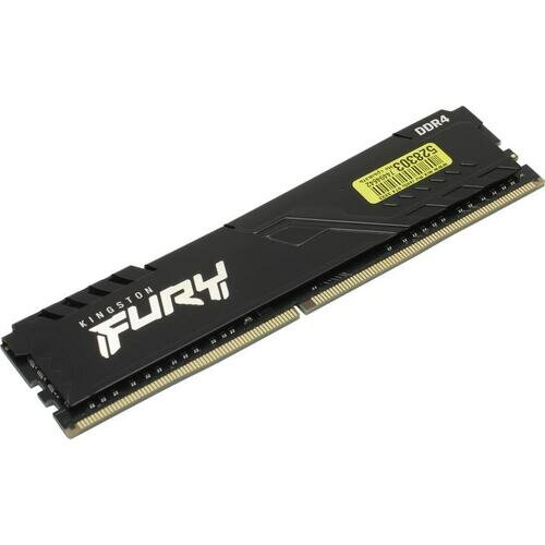 Модуль памяти Kingston Fury Beast Black DDR4 DIMM 3200Mhz PC25600 CL16 - 16Gb KF432C16BB/16