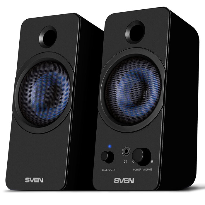 Колонки 2.0 SVEN 431 чёрные (USB, 2x3 Вт(RMS), Bluetooth)