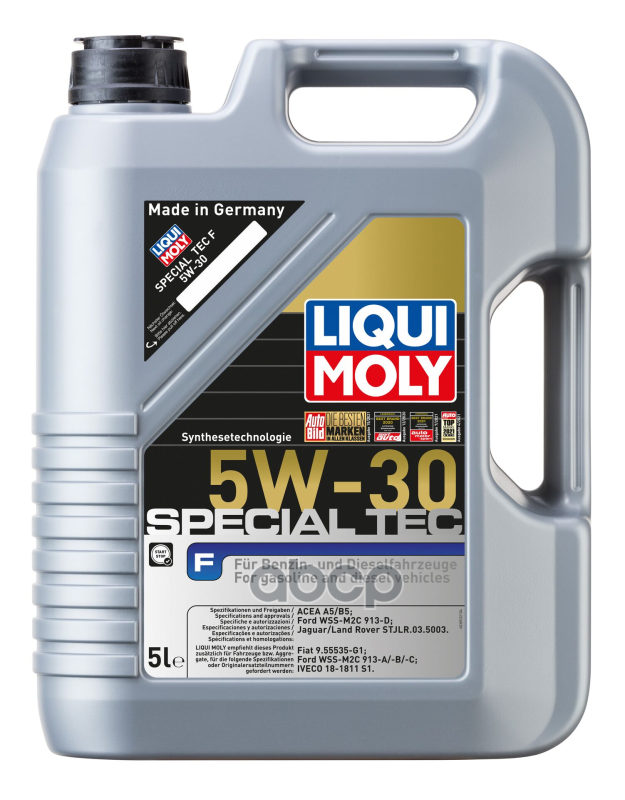 Liqui moly , Замена 3853/8064 5W-30 Special Tec F, 5Л (Нс-Синт.мотор.масло)
