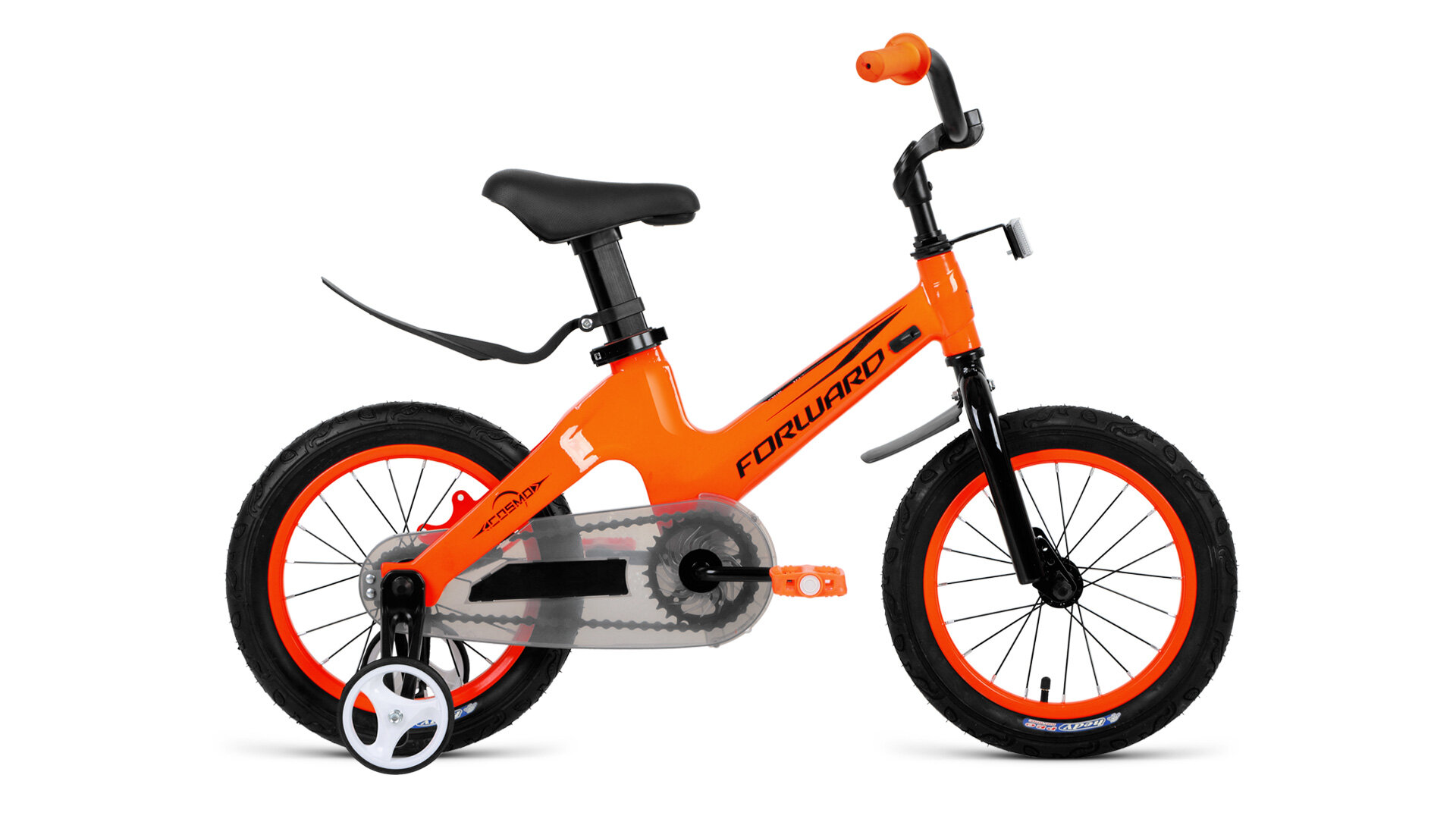 Детский велосипед Forward Cosmo 12, год 2021, цвет Оранжевый