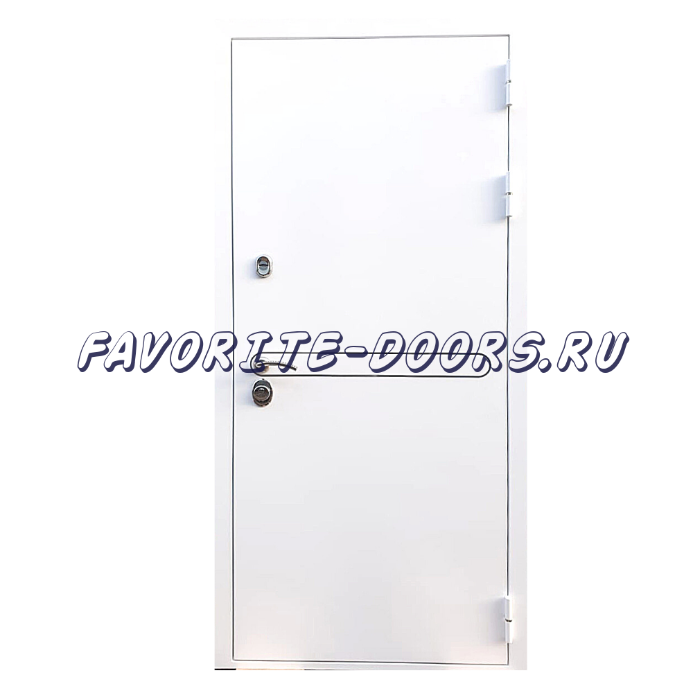 Внешняя панель Белая: Дверь REX LINE WHITE металлическая (Сторона открывания: Левая Размер короба - 880*2050мм)