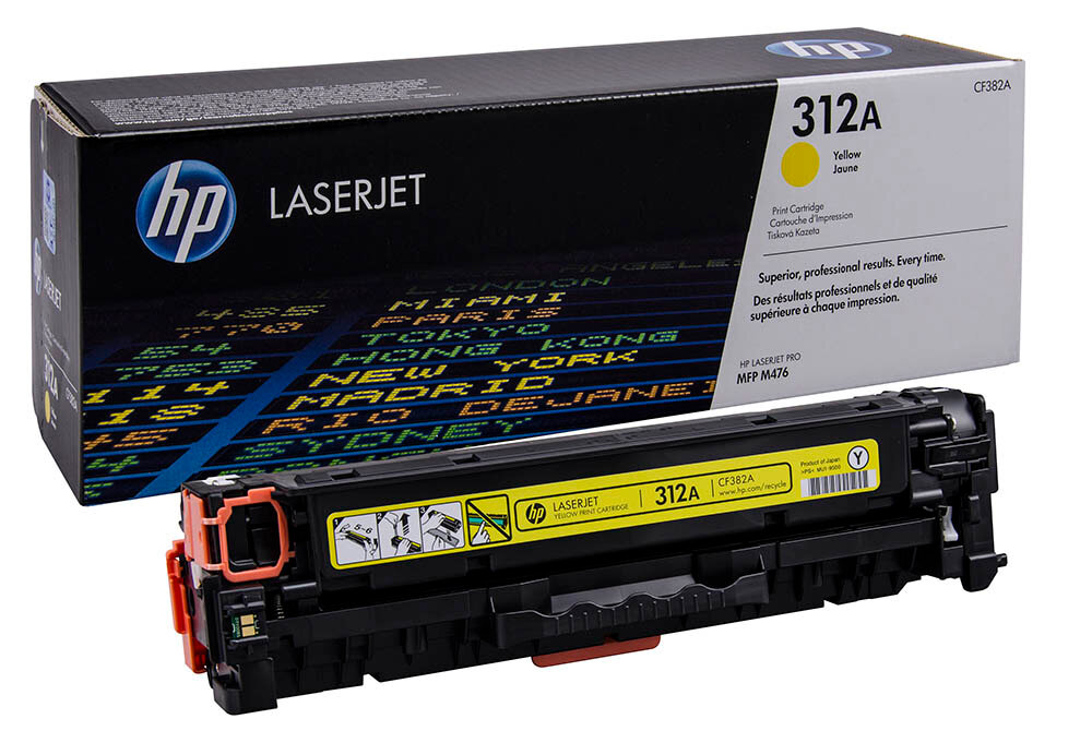 Картридж HP CF382A желтый для LJMFPM476