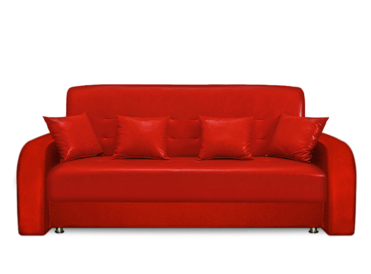 фото Диван кровать Престиж книжка 120 Экокожа красный ППУ