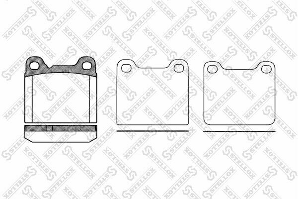 Колодки тормозные задние Volvo 240-960 S70 V70 2.0-3.0 74