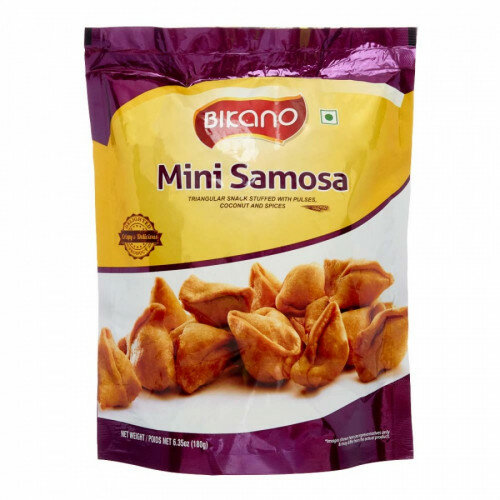 Закуска с начинкой из бобовых, кокоса и специй, треугольная MINI SAMOSA Bikano | Бикано 200г