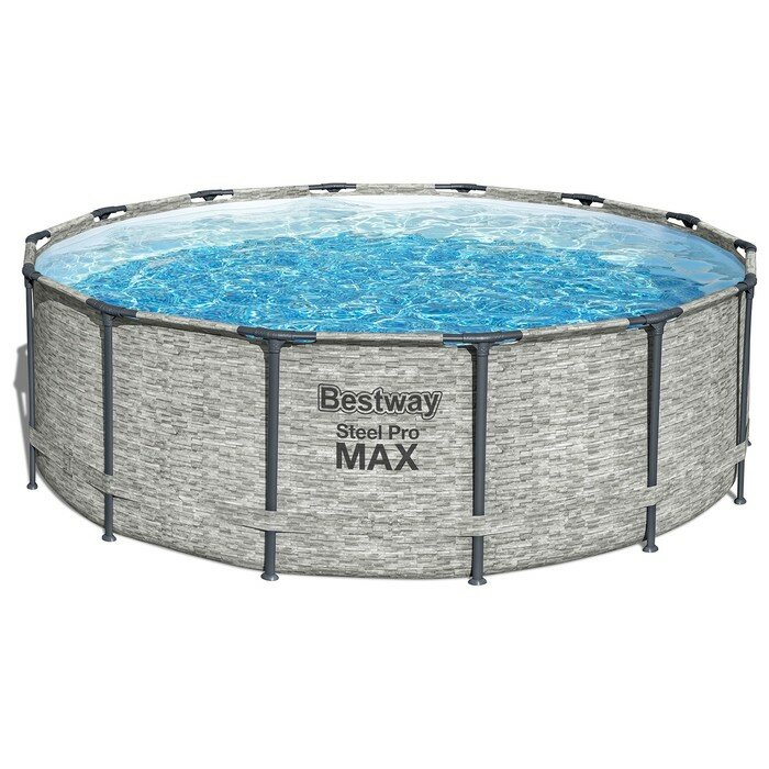 Bestway Бассейн каркасный Pool Set, 488 х 122 см, фильтр-насос, лестница, тент 5619E - фотография № 1