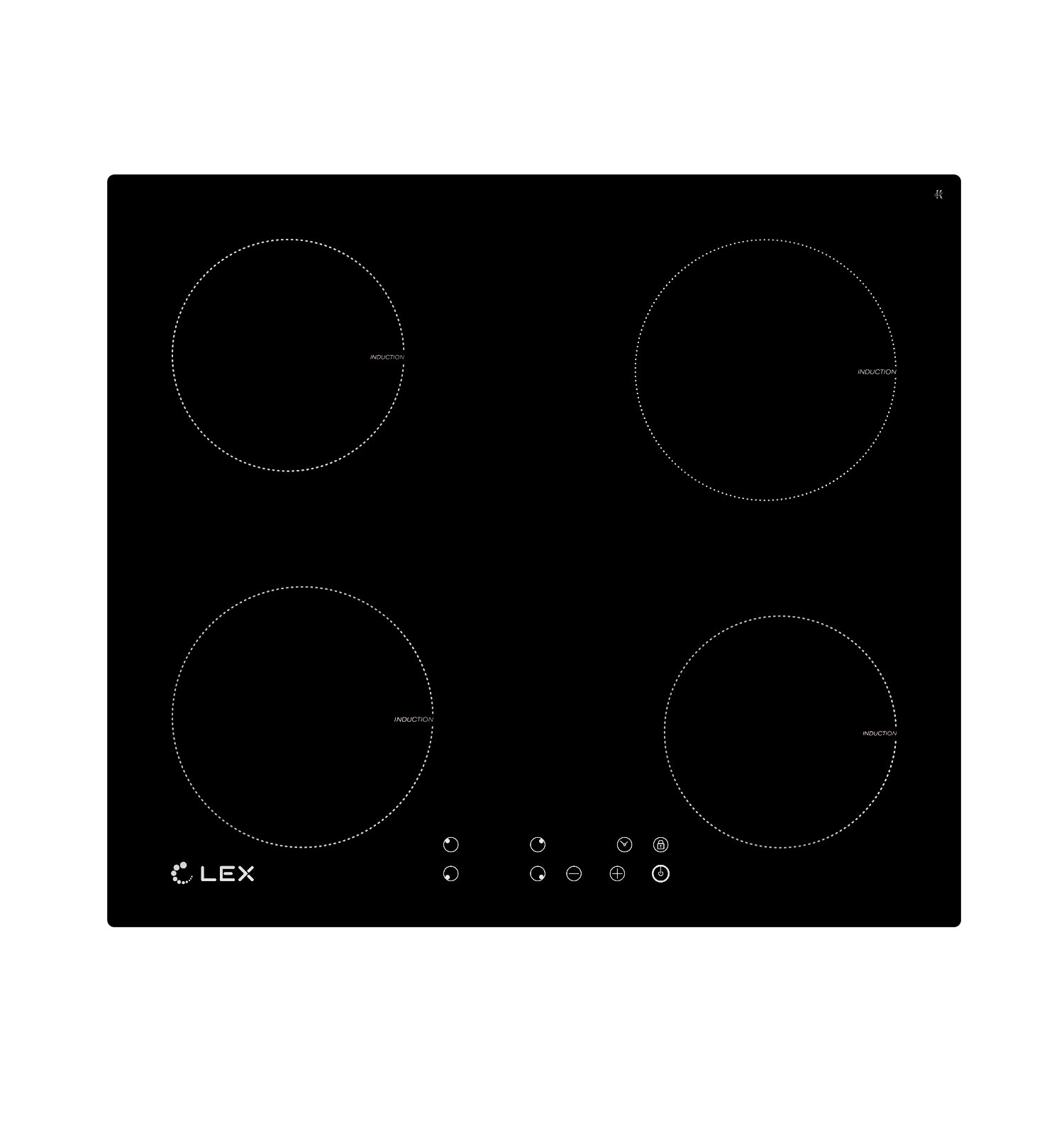 LEX Варочная поверхность LEX EVI 640-1 BL индукционная, черная