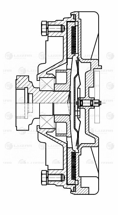 Вискомуфта без крыльчатки МАЗ, ЛиАЗ, урал (LMC 1240)