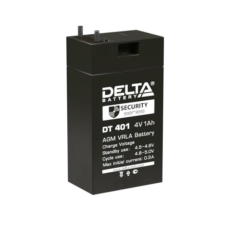 Аккумулятор для фонарей трофи 4В 1.0А. ч Delta DT 401 (6шт. в упак.)