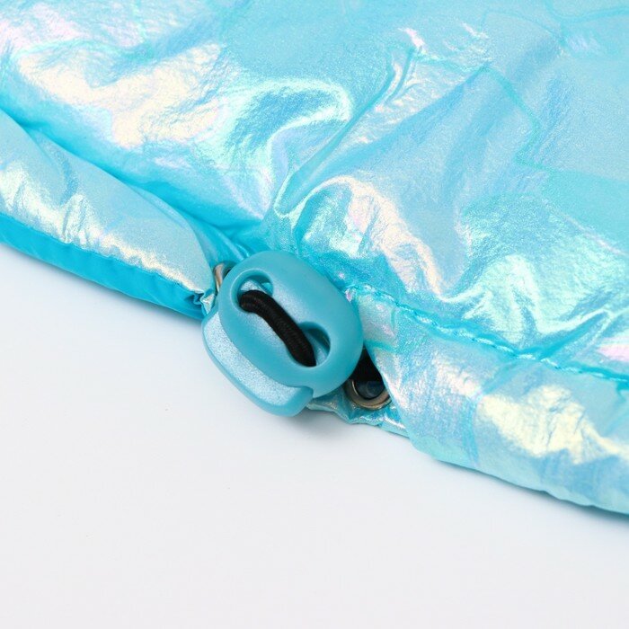 Куртка для собак двухсторонняя с утяжкой,размер 12 (ДС 28 см,ОГ 38 см,ОШ 27 см), голубая - фотография № 10