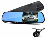 Видеорегистратор Vehicle Blackbox DVR Full HD, 2 камеры, черный - изображение