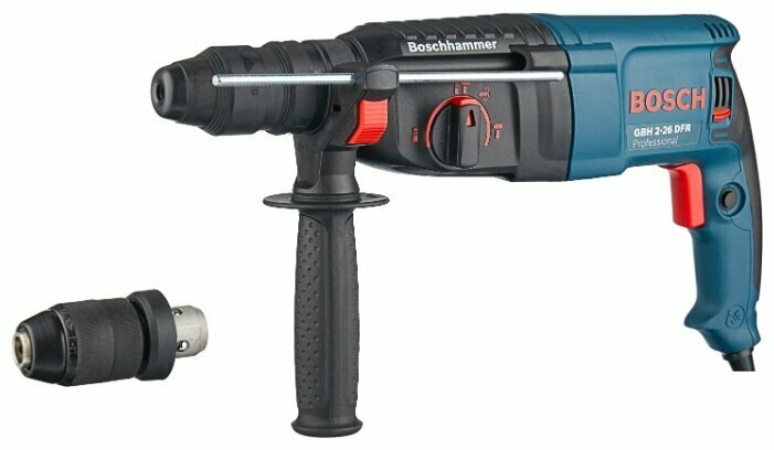 Перфоратор сетевой BOSCH GBH 2-26 DFR кейс (2.7 Дж)