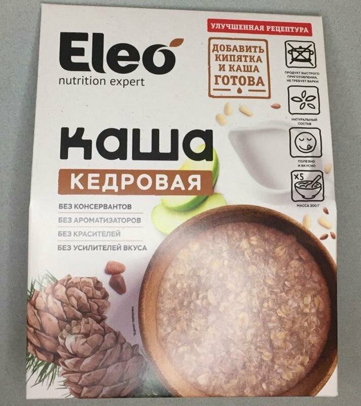Каша кедровая ELEO, 5 пакетов по 40 г