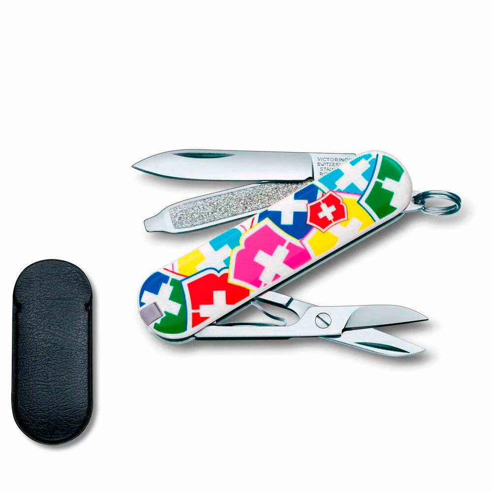 Нож-брелок Victorinox Classic VX Colors 58 мм 7 функций 0.6223.841