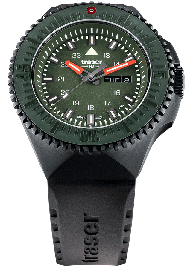 Мужские часы Traser P69 Black Stealth Green 109859