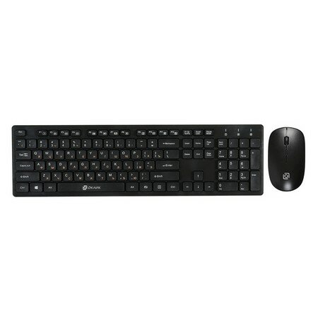 Клавиатура + мышь компьют. Oklick 240 M белый USB