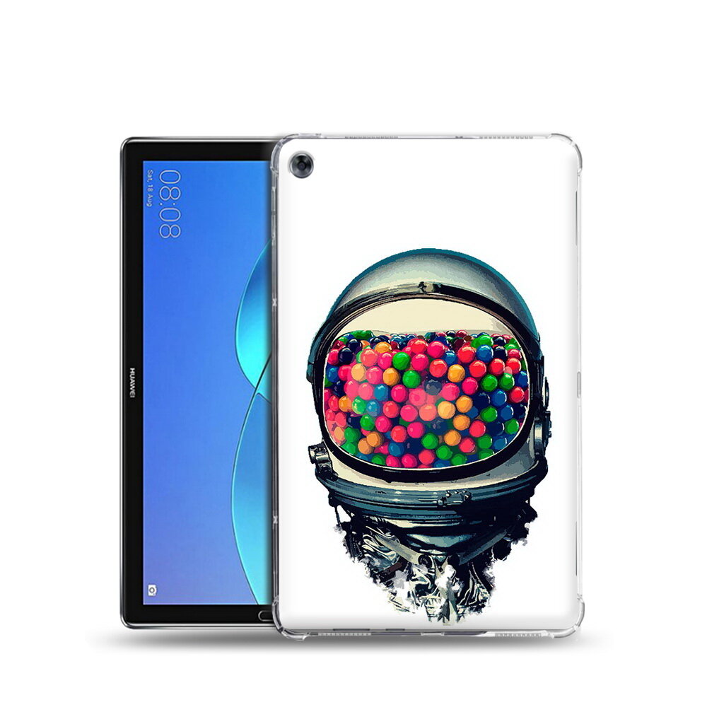 Чехол задняя-панель-накладка-бампер MyPads шлем космонавта для Huawei MediaPad M5 Lite 10 (BAH2-L09/W09/AL10) противоударный