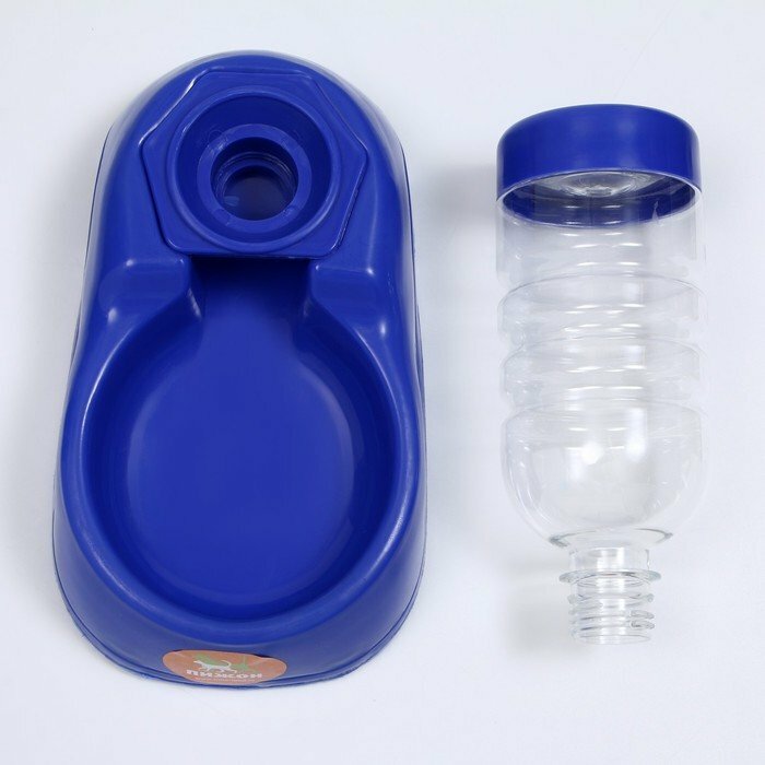 Автопоилка малая со съёмной бутылкой, 260 мл, синяя (комплект из 4 шт) - фотография № 6