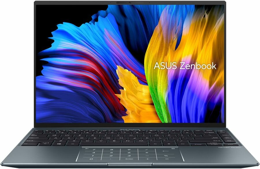 Asus Ноутбук ASUS Zenbook 14X OLED UX5401EA-KN221W 2880x1800, Intel Core i5 1135G7 2.4 ГГц, RAM 16 ГБ, SSD 1 ТБ, Intel Iris Xe Graphics, Windows 11, 90NB0UQ1-M005U0, Pine Grey