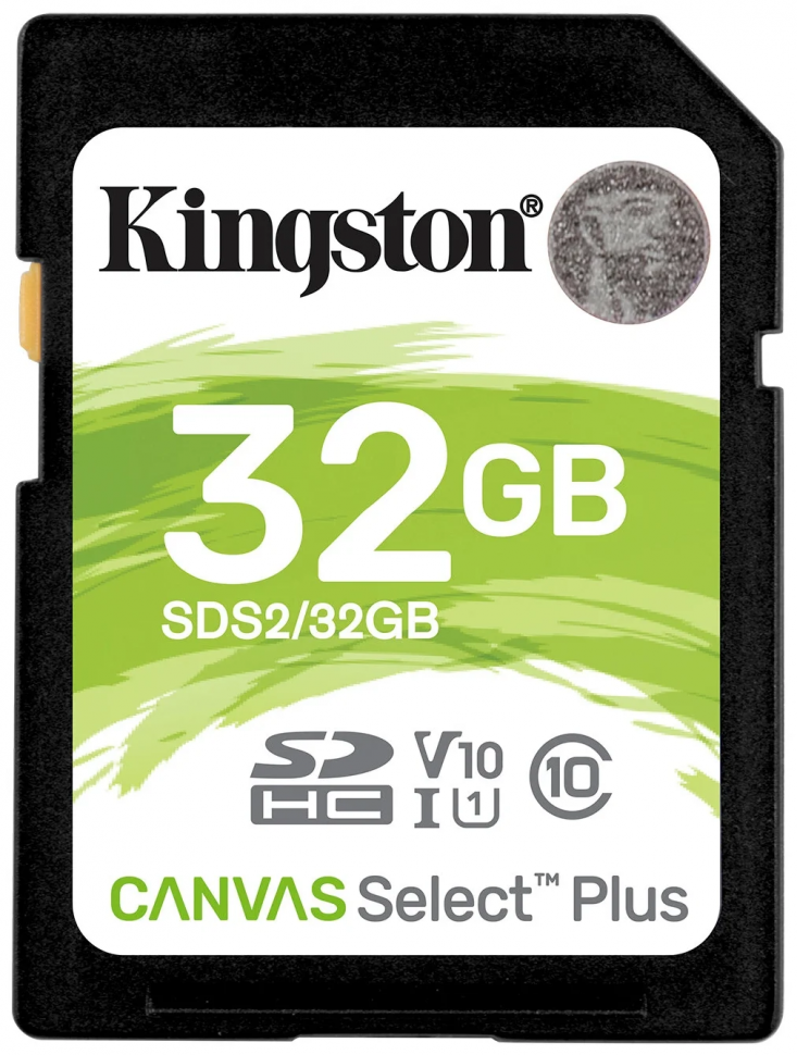 Карта памяти Kingston SDS2 32 GB, чтение: 100 MB/s, запись: 85 MB/s