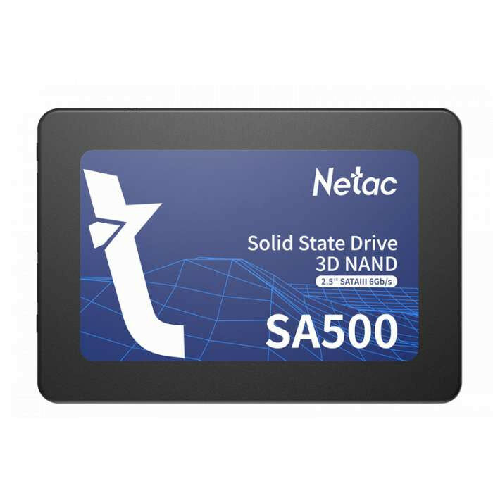 Ssd накопитель Netac SSD SA500 1TB 2.5 SATAIII 3D NAND, R/W up to 530/475MB/s, TBW 480TB, 3y wty