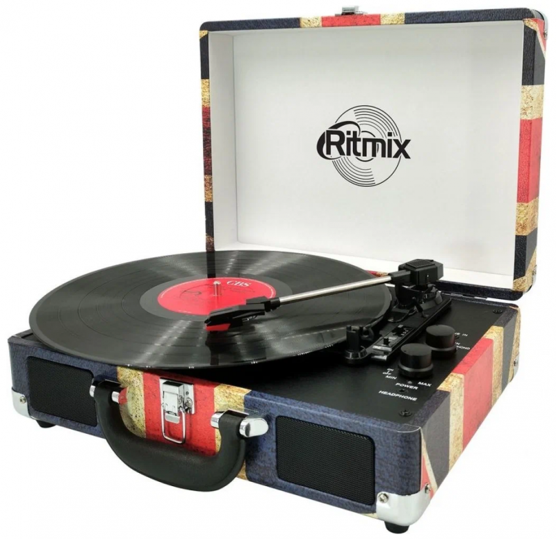 Проигрыватель винила Ritmix LP-120B (темно-синий)