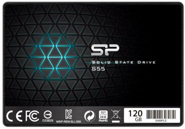 Silicon Power Твердотельный накопитель SSD 2.5 120 Gb Silicon Power SP120GBSS3S55S25 Read 550Mb/s Write 420Mb/s TLC