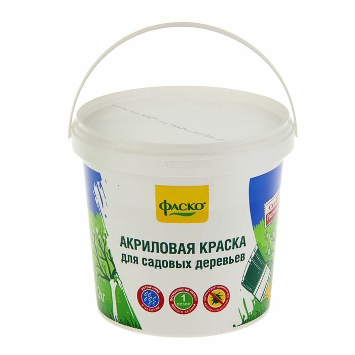 фото Краска для садовых деревьев Фаско, в ведре, 1,2 кг