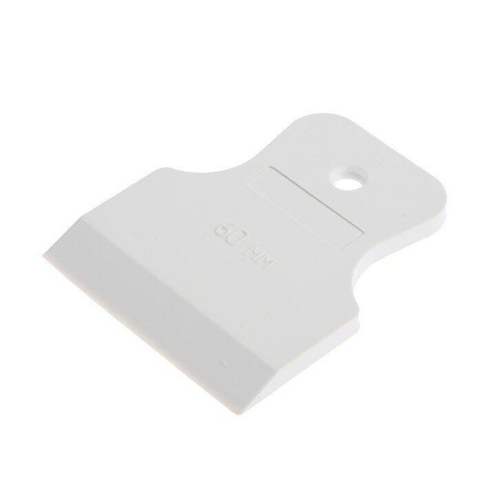 Шпатель резиновый тундра, 60 мм, белый