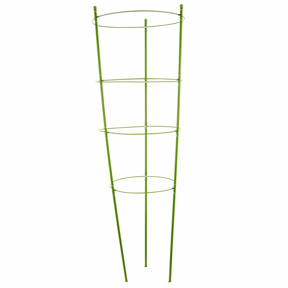 Поддержка для растений круглая H 90 см, металл в пластике, 4 кольца Palisad 644025