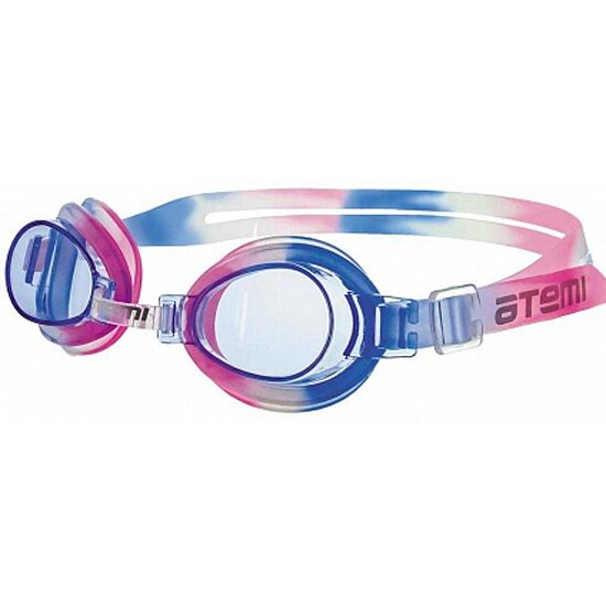 Очки для плавания ATEMI , дет, PVC/силикон син/бел/роз, S301
