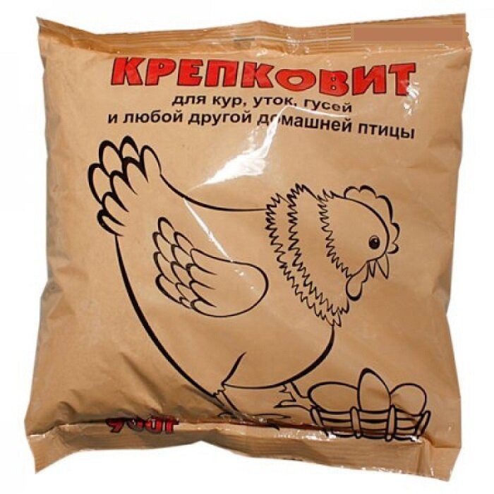 Кормовая добавка Премикс Крепковит (для кур, уток, гусей) , 10 пакетов * 900 г - фотография № 2