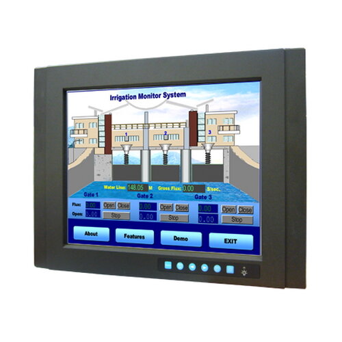 Промышленная мониторная панель FPM-3151G-R3BE XGA 15" with Resistive Touchscreen, Direct-VGA, DVI Ports, and" Wide Operating T