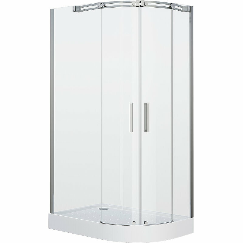 Душевой уголок Grossman Galaxy 120x90 L GR-4121L профиль Хром стекло прозрачное