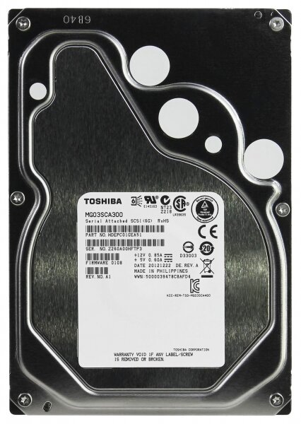 Жесткий диск Toshiba MG03SCA300 3Tb 7200 SAS 3,5" HDD