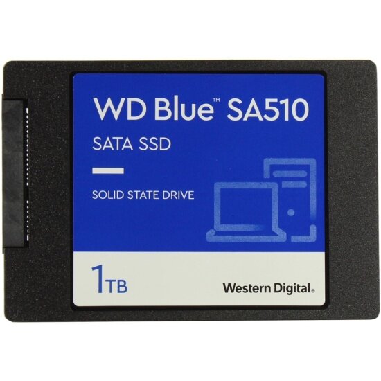 Накопитель Western Digital SSD WD 2.5" Blue 1Tb SATA III SA510 WDS100T3B0A