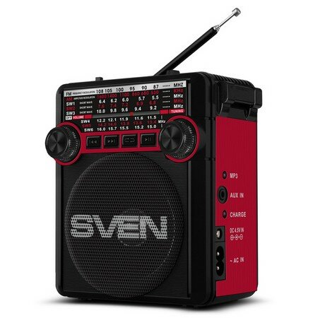 Радио и радиочасы SVEN SRP 355 красный