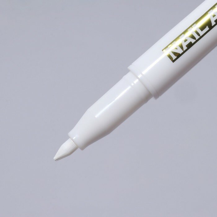 Маркер для дизайна ногтей, акриловый, 13,5 см, цвет белый - фотография № 9