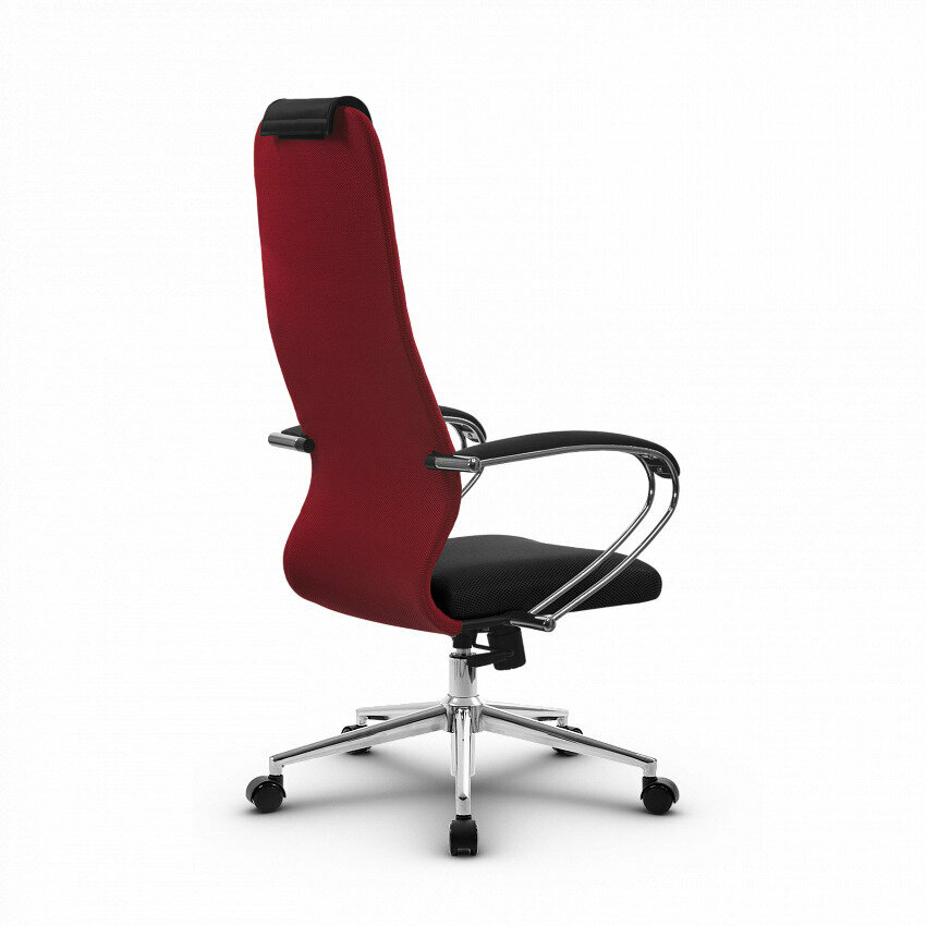 Компьютерное офисное кресло Metta SU-BK-10 CH 3 Красное/Черное - фотография № 3