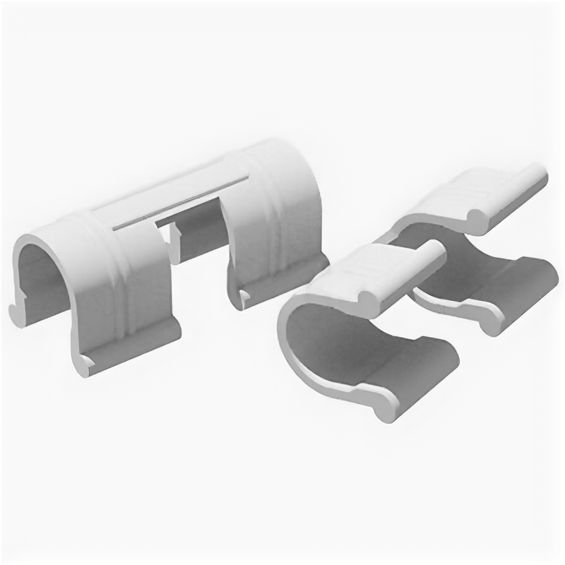 Зажим для парника пластмассовый "Садовый" для трубки д2см, 10 штук в комплекте (Россия) - фотография № 1