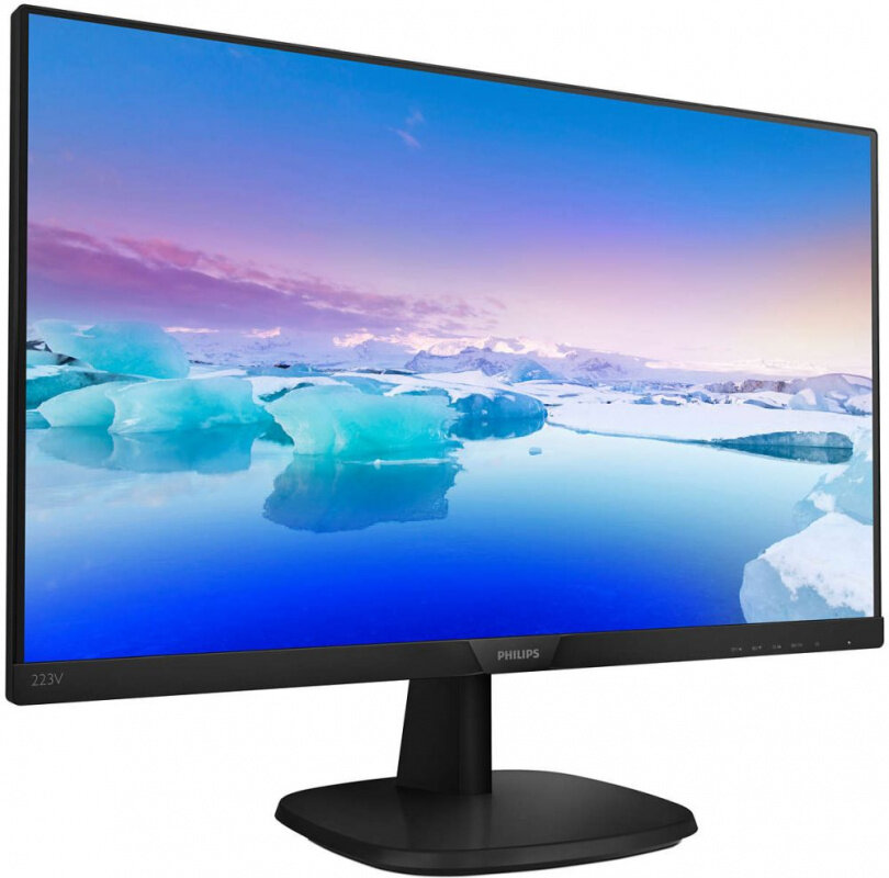 Монитор Philips 21.5" 223V7QSB (00/01) черный IPS LED 5ms 16:9 DVI матовая 1000:1 250cd 178гр/178гр