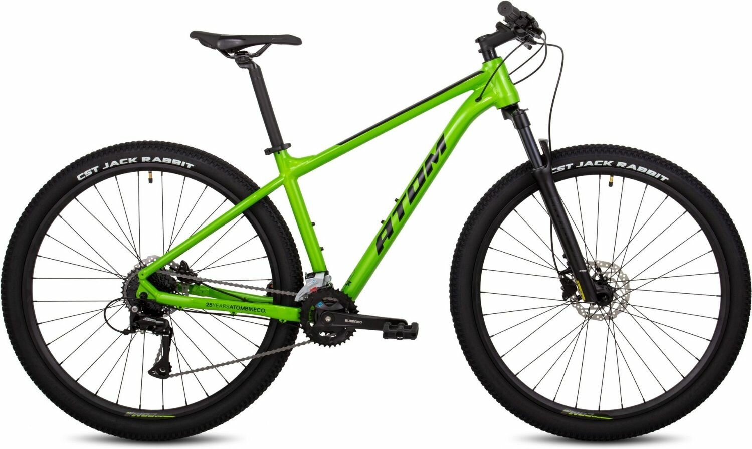 Велосипед Atom Bion Nine 20 (2024) (Велосипед ATOM BION NINE 20 Рама: S(14.5") 29" Зеленый, 59351)