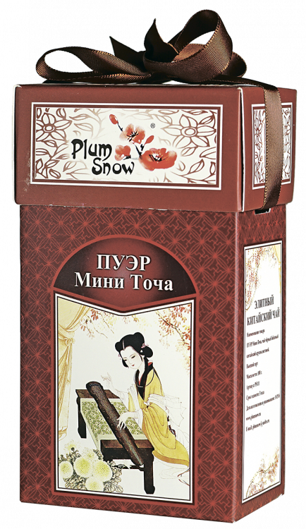 Чай Plum Snow пуэр Мини Точа (В таблетках) 100г