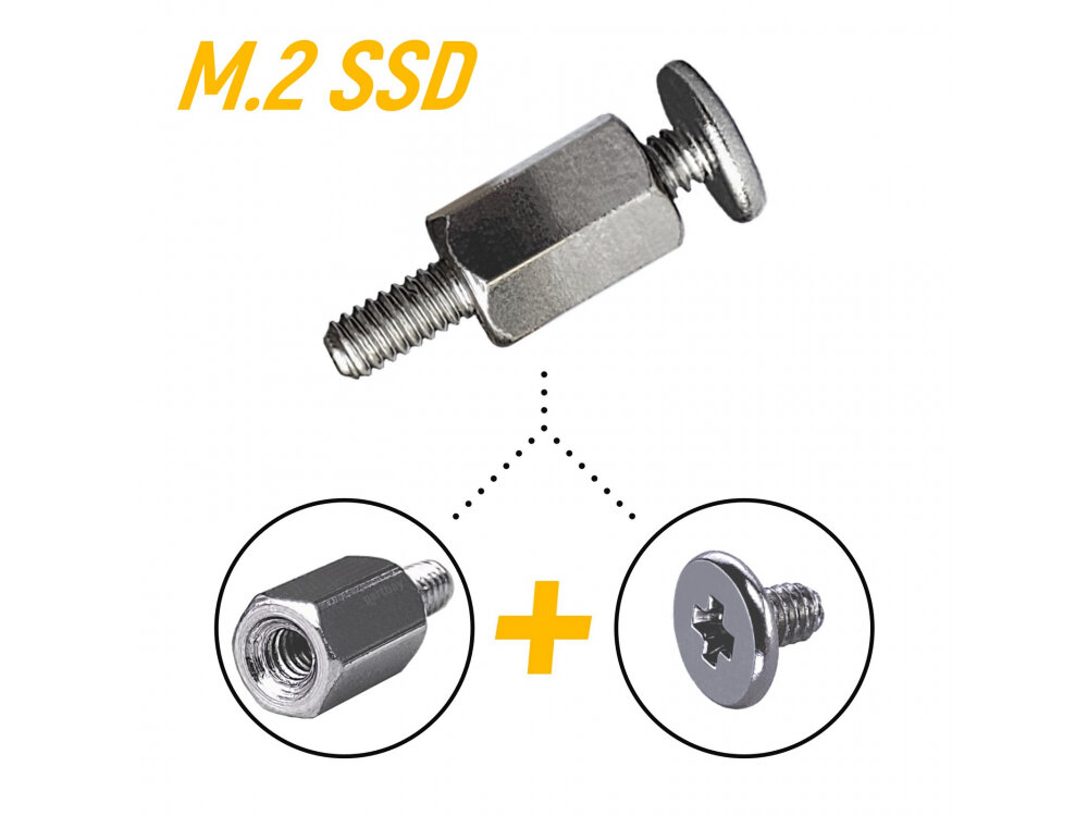 Стойка и винт крепления M.2 SSD накопителей для MSI ПК (1 Комплект) (резьба M2)