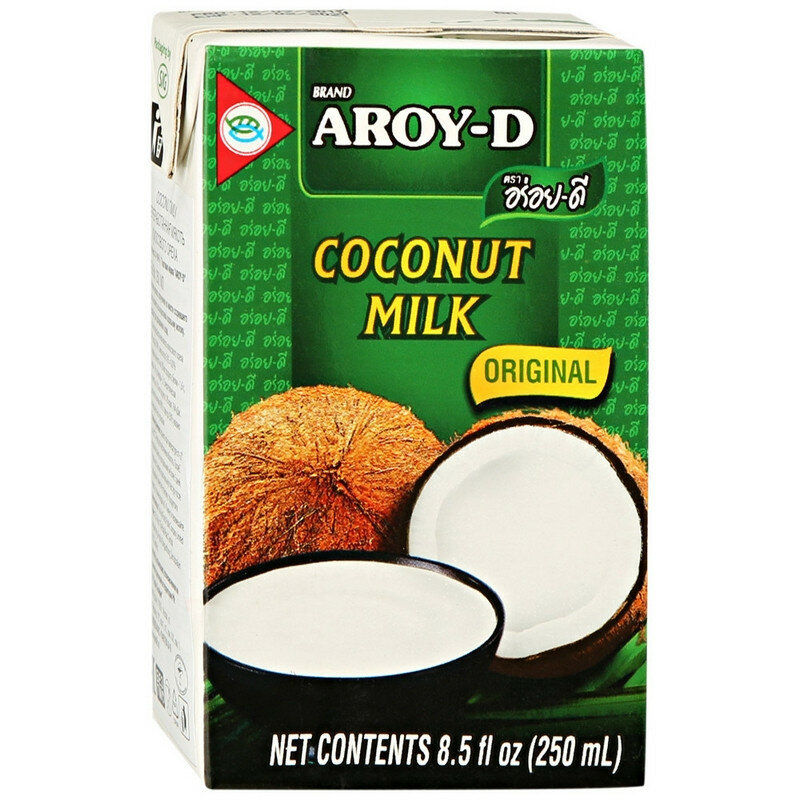 Молоко Кокосовое Aroy-D 70%, жирность 17-19%, 0.25 л - фотография № 2