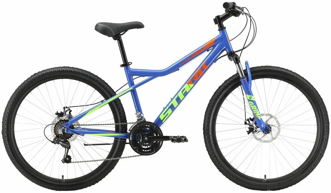 Горный (MTB) велосипед STARK Slash 26.1 D насыщенный синий/горчичный 14.5" HQ-0009967