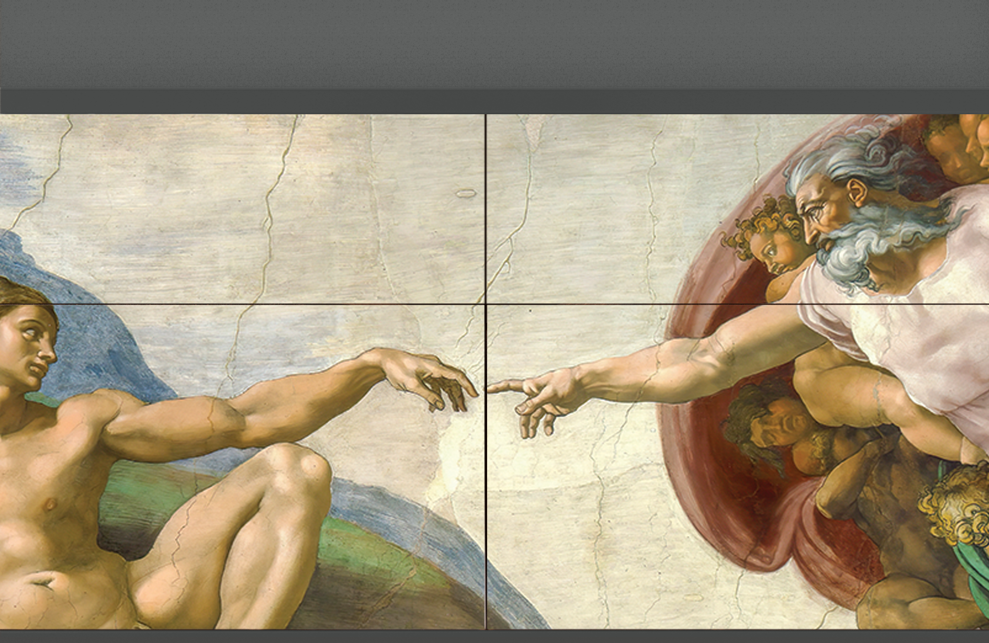 Комод - STORYZ - BS4 The Creation of Adam by Michelangelo, 115 x 85 x 48 см, Антрацит - фотография № 5