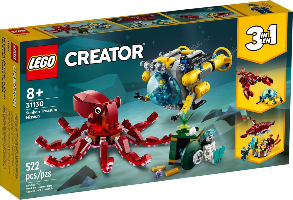 Конструктор Lego 3 в 1 Creator 3in1 Экспедиция за затонувшими сокровищами 31130 (13/500) 1.2