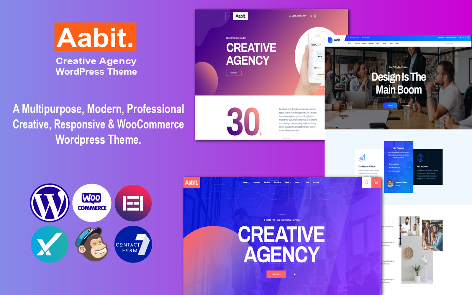 Шаблон Wordpress Aabit - Startup & Multipurpose Theme WordPress