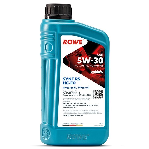 Синтетическое моторное масло ROWE Hightec Synt RS SAE 5W-30 HC-FO, 1 л